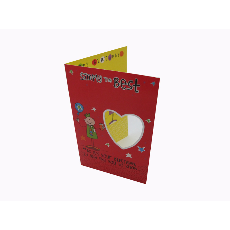Customized Paper Thank You Greeting Card with Logo Printing