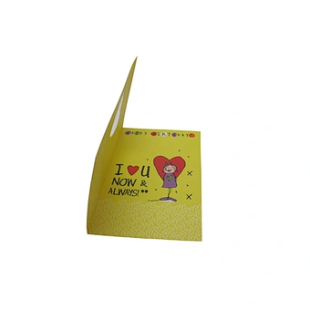Customized Paper Thank You Greeting Card with Logo Printing